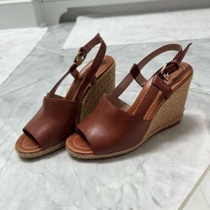 Kate Spade Bowdon Natural Rope Wedge size 7